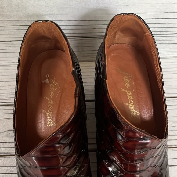 Free People Rusty Brown Leather Ankle Boot - Picture 2 of 7